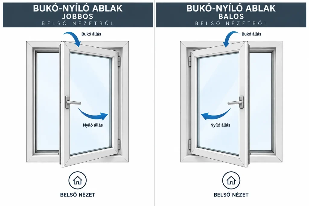 GEALAN LINEAR bukó-nyíló műanyag ablak