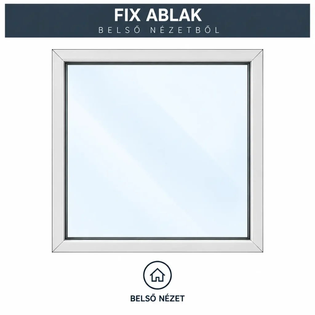 GEALAN LINEAR fix műanyag ablak