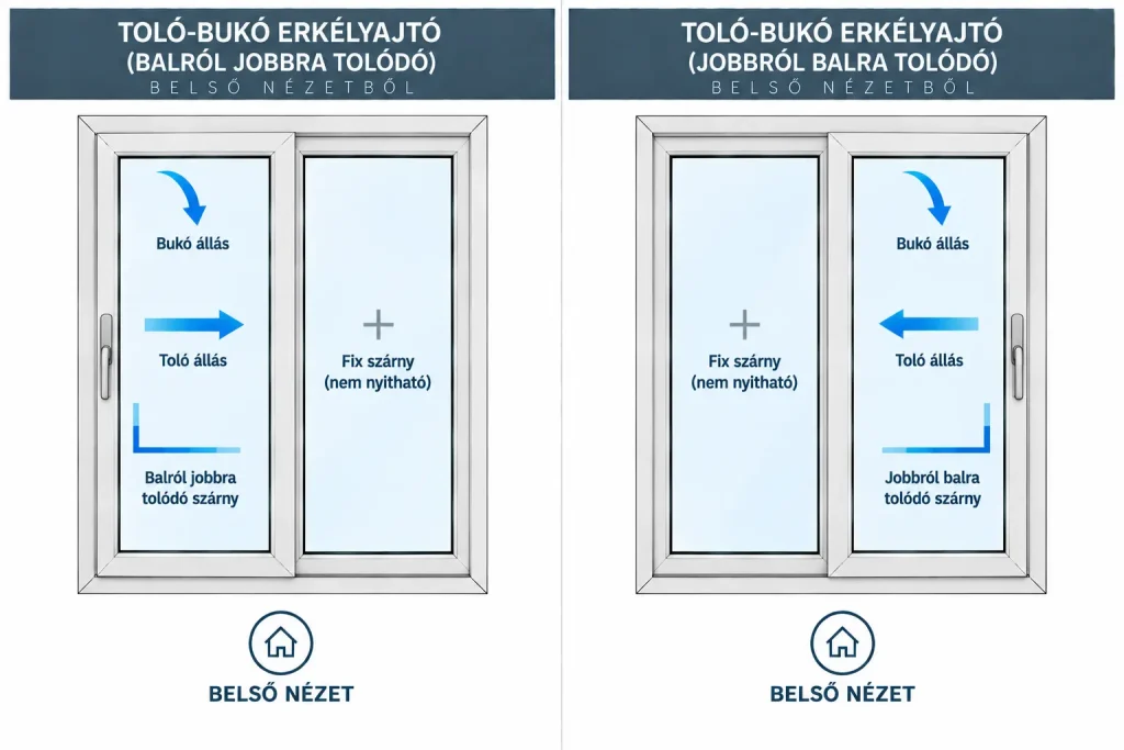 GEALAN LINEAR toló-bukó erkélyajtó